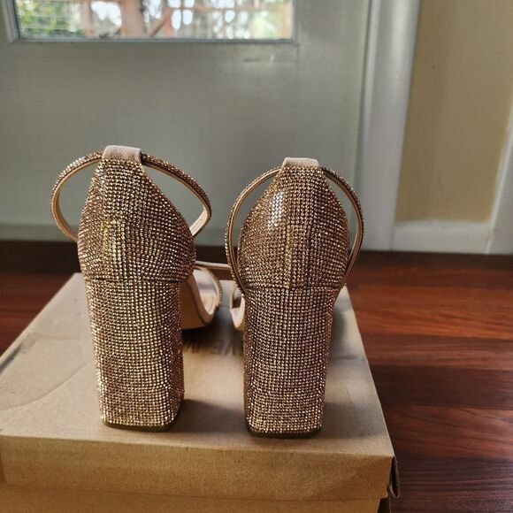 Steve Madden Tiaa Sparkly Sandal Heel 9.5 - Picture 5 of 10